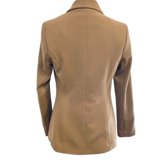 Jules & Leopold Stretch Double Breasted Tan Blazer Jacket Womens Sz S - Picture 5 of 10